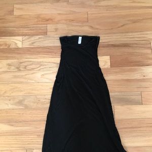 American apparel knew length black dress